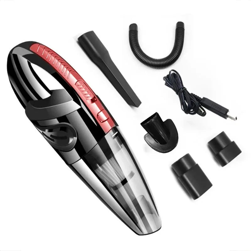 Wireless Wakefresh handheld vacuum cleaner with cyclone suction, rechargeable for car, home, and pet hair cleaning.
