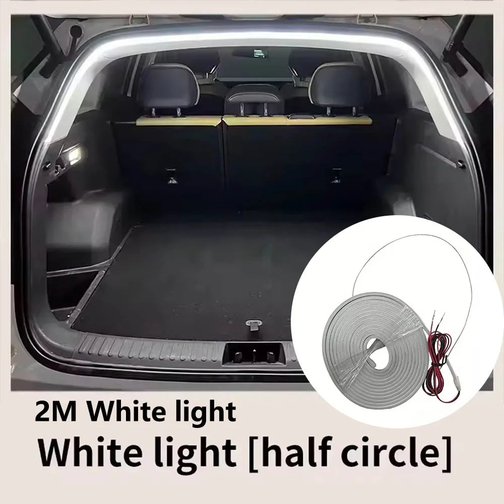 Wakefresh car high brightness trunk lighting LED strip with automatic sensing, interior ambient light for tailgate decoration.