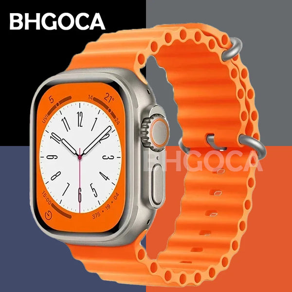 Wakefresh silicone sport band for Apple Watch Series 10, 9, 7, SE, Ultra 2, 49mm, 46mm, 44mm, 40mm, and 41mm models.