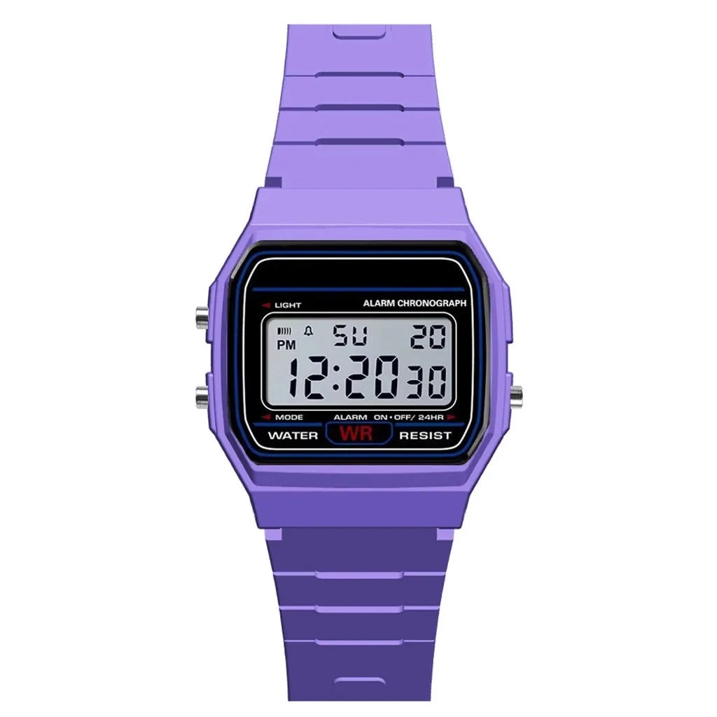 Wakefresh luxury men's analog digital military sport watch with LED display, waterproof wristwatch with bracelet and alarm for kids and women.