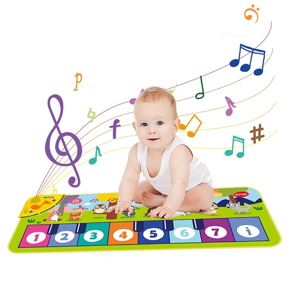 Piano Mat for Kids Kids Toddlers Floor Keyboard Dance Mat Baby Fitness Play Musical Carpet Music Instrument Toys Girl Boy Gift - Wakefresh