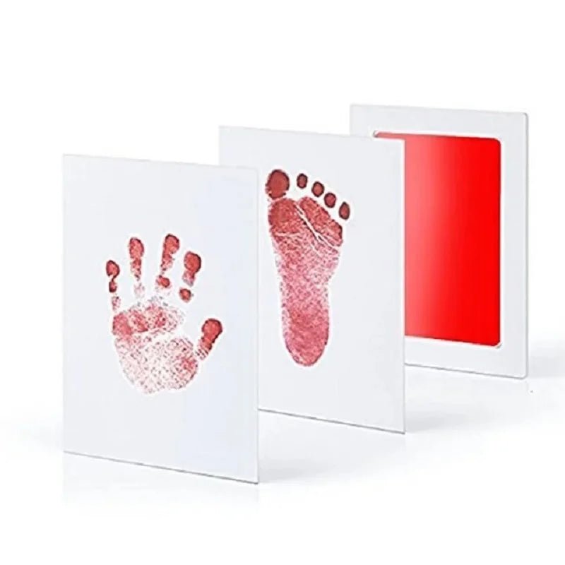 2/4pc Baby Handprint Footprints Ink Pads Safe Non - toxic No - Touch Skin Inkless Inkpad Kits Pet Cat Dog Paw Prints Souvenirs Gifts - Wakefresh