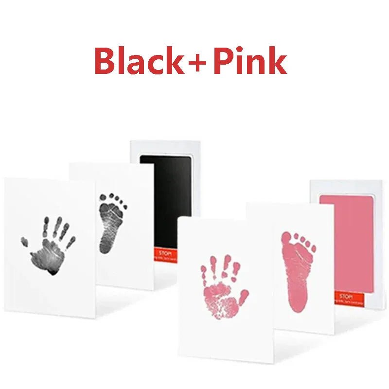 2/4pc Baby Handprint Footprints Ink Pads Safe Non - toxic No - Touch Skin Inkless Inkpad Kits Pet Cat Dog Paw Prints Souvenirs Gifts - Wakefresh