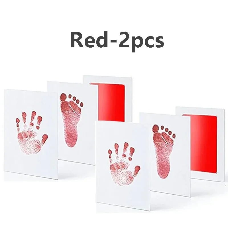2/4pc Baby Handprint Footprints Ink Pads Safe Non - toxic No - Touch Skin Inkless Inkpad Kits Pet Cat Dog Paw Prints Souvenirs Gifts - Wakefresh
